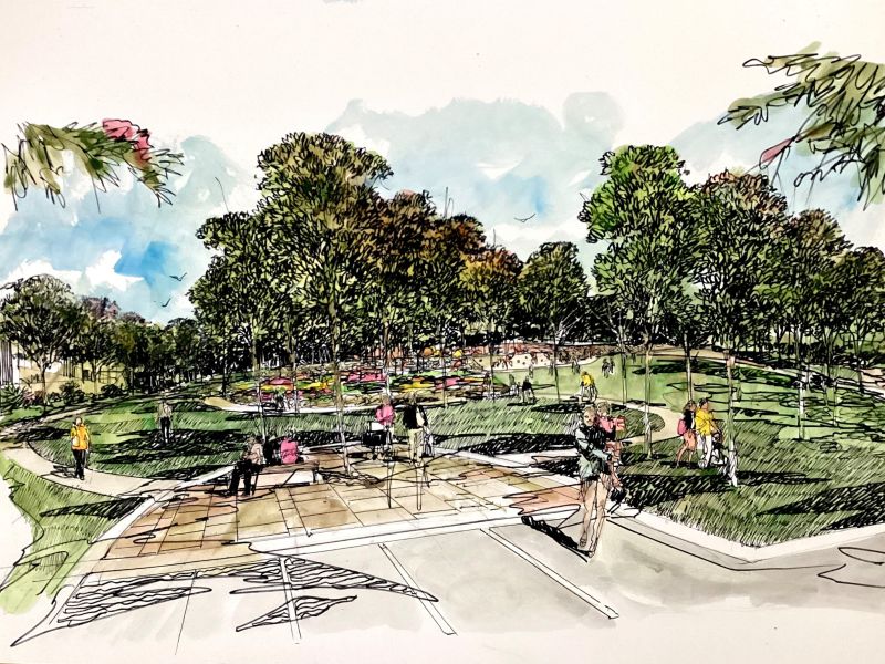 Artist impression of space at McDermott Avenue Reserve